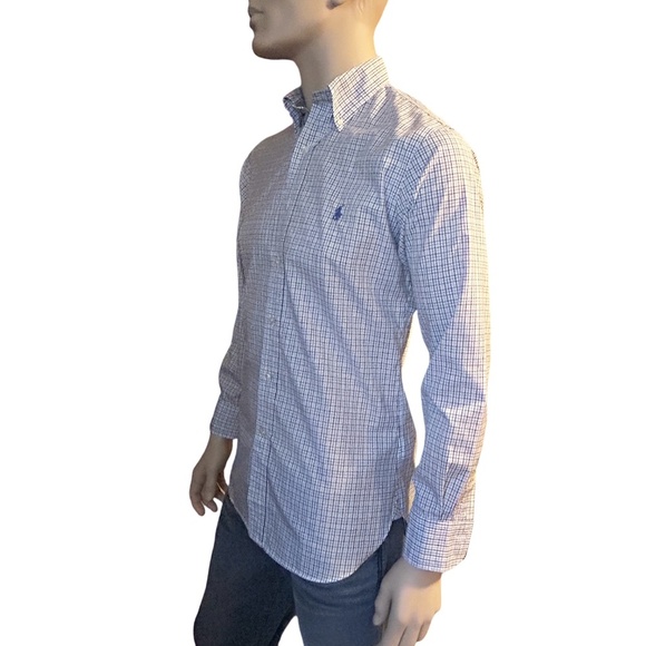 Ralph Lauren Dress Shirt Slim Fit Classic Windowpane Multi Check Plaid 15 32/33 - Picture 3 of 13